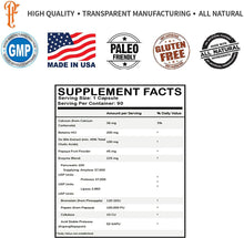 Load image into Gallery viewer, Digestive Enzymes With Betaine HCL, Pancreatin 10X With Ox Bile Extract Biofilm Enzymes Disruptor
