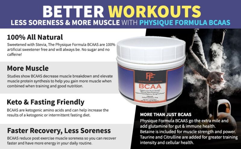 Physique Formula Artificial Sweetener Free BCAAS Without Sucralose - Image 4