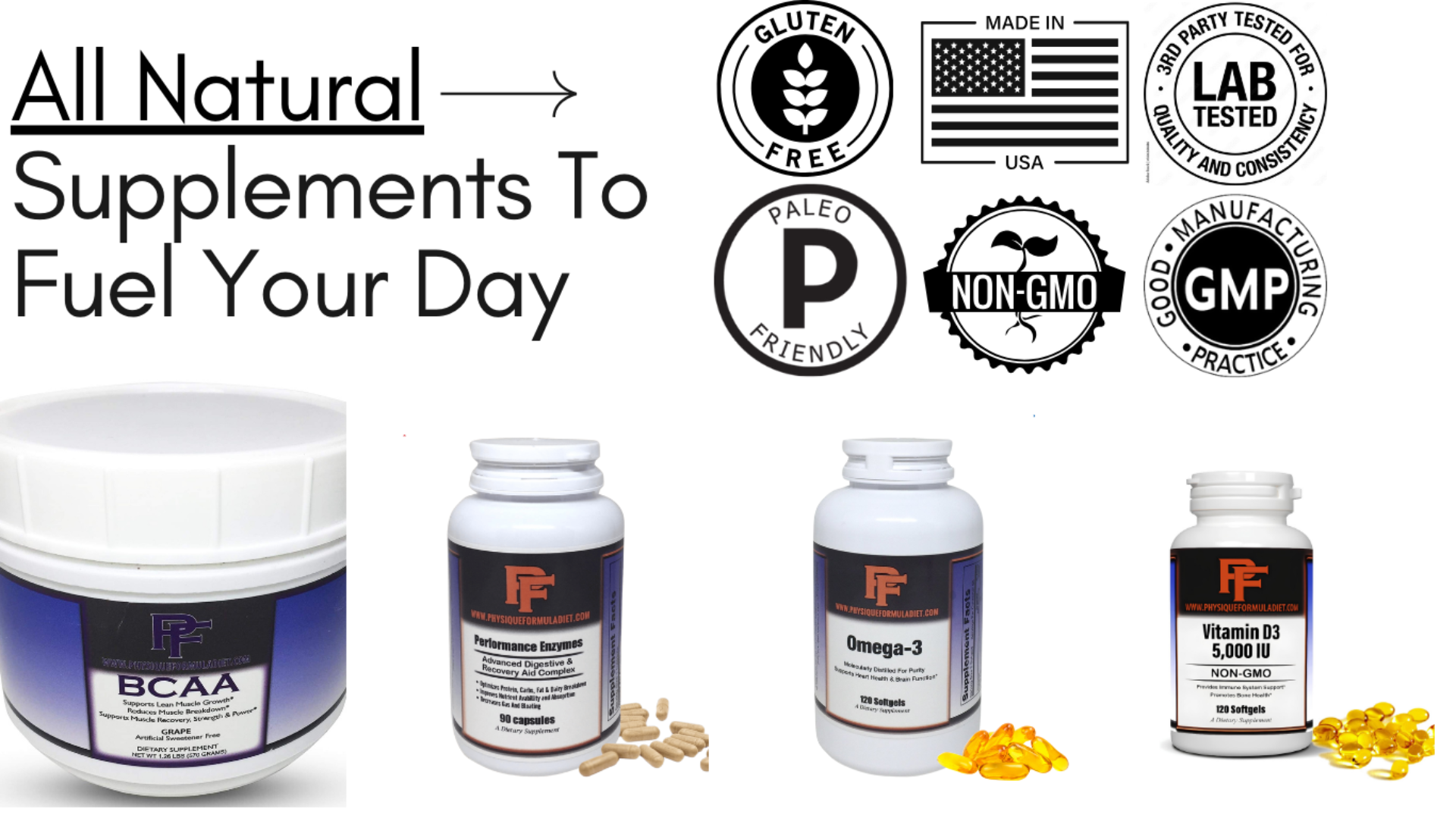 Physique Formula All Natural Supplements